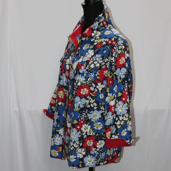 Alfred Dunner Floral 3/4 Sleeve Blouse - Picture 8 of 12